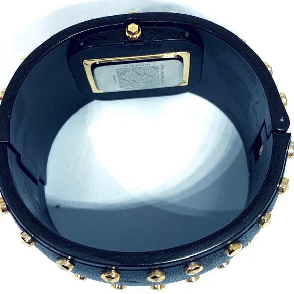 BCBGirls Black Bangle Gold Accents Mixed Element Watch - Picture 6 of 9